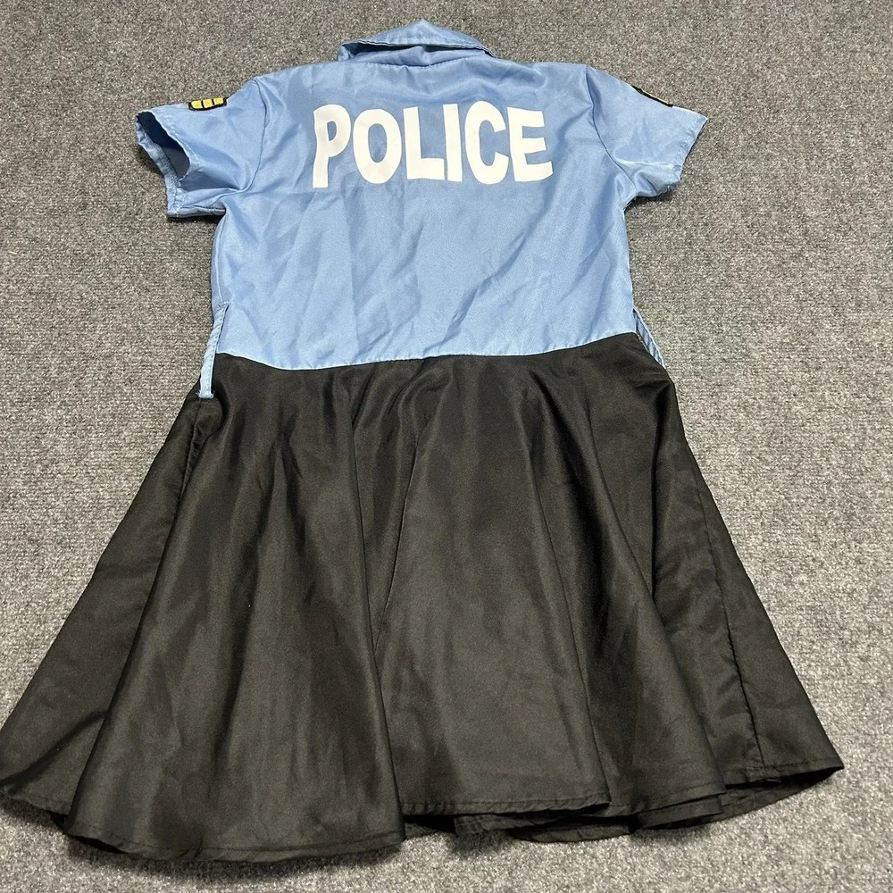 Girls Police Officer Uniform Cop Halloween / Dress Up Costume - Youth XL Vtg Hat